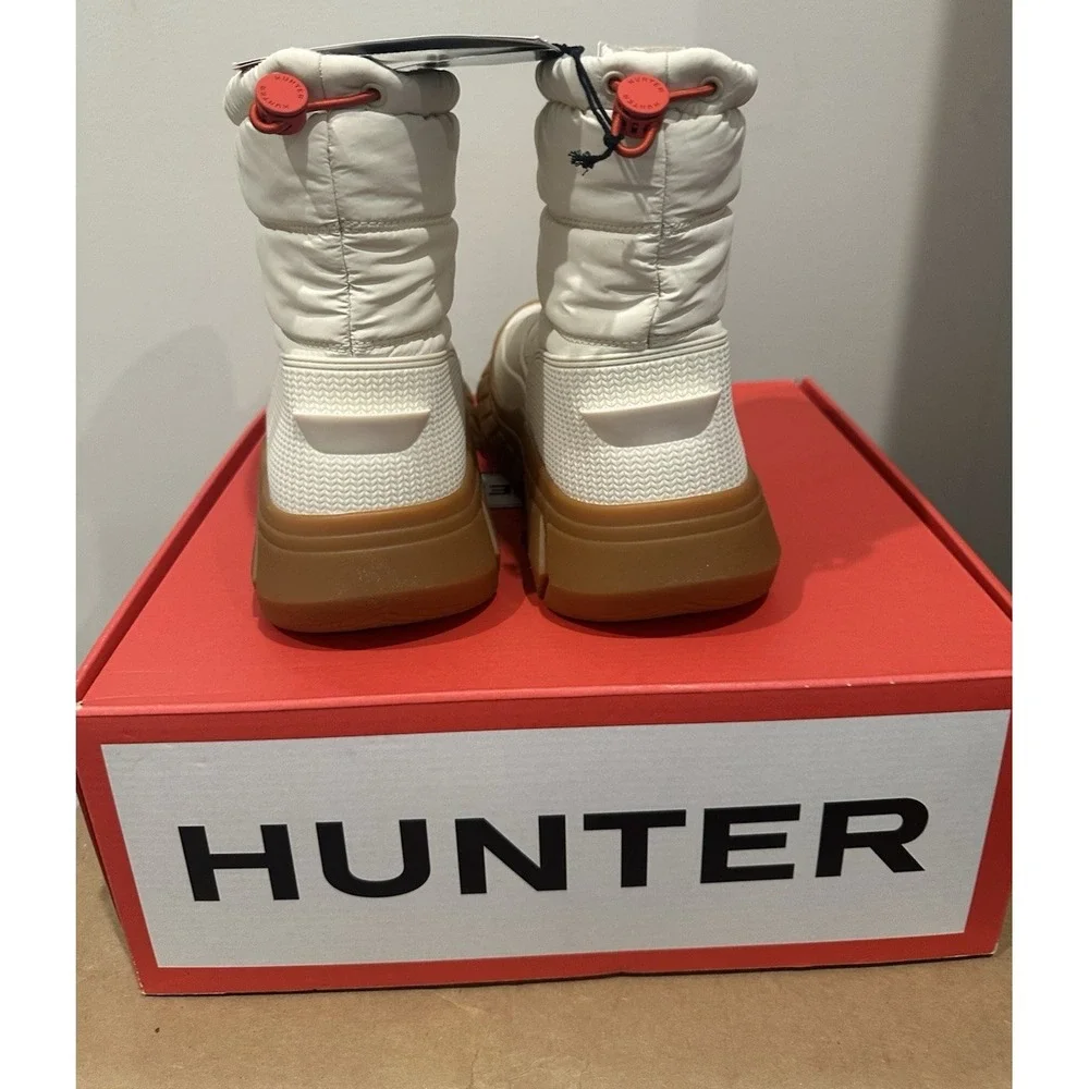 Hunter Women Size EU 43/US 11‎ Intrepid Short Snow Boots White Willow Waterproof